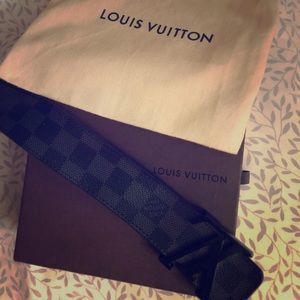DAMIER BLACK LOUIS VUITTON BELT